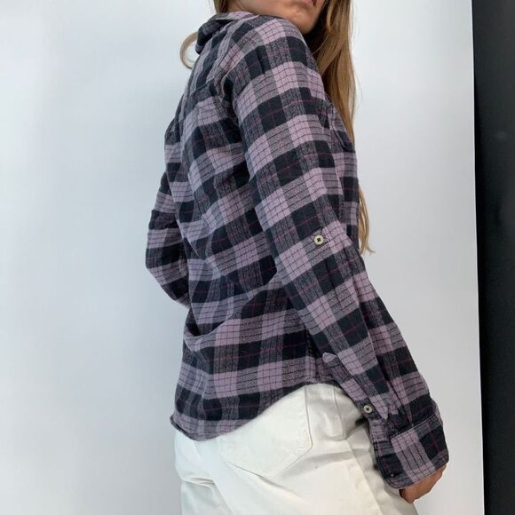 THE NORTH FACE plaid shirt top button down womens S - Picture 3 of 7